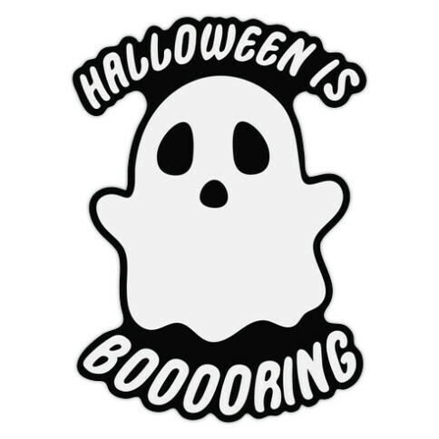 Halloween is Boo-ring Die Cut Sticker