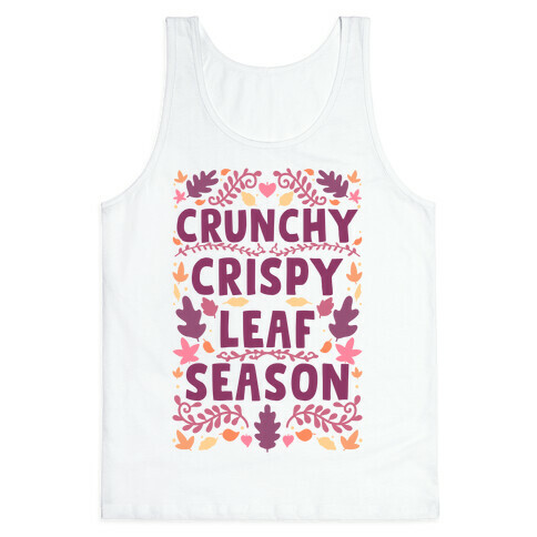 Crunchy Crispy Leaf Season Tank Top