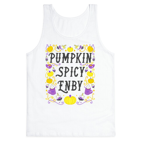 Pumpkin Spicy Enby Tank Top