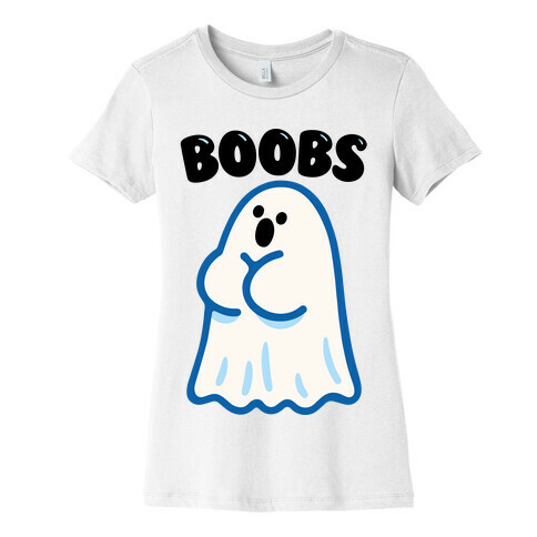 Boobs Ghost Womens T-Shirt