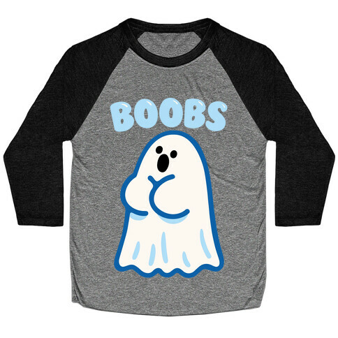 Boobs Ghost Baseball Tee