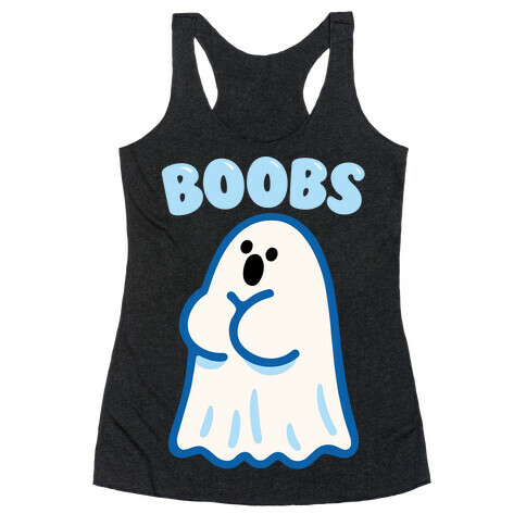 Boobs Ghost Racerback Tank Top