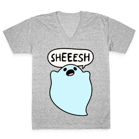 Sheesh Ghost Parody V-Neck Tee Shirt