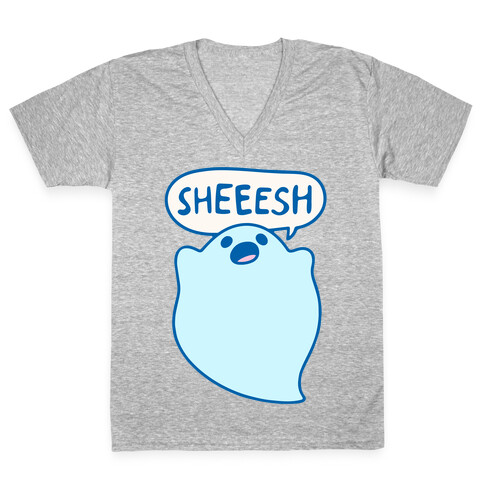 Sheesh Ghost Parody V-Neck Tee Shirt