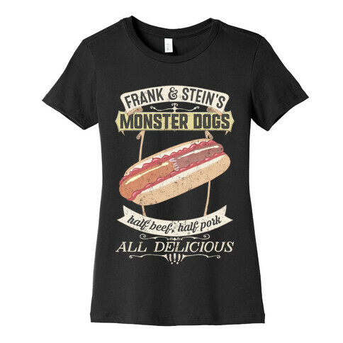 Frank & Stein's Monster Dogs Womens T-Shirt