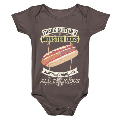 Frank & Stein's Monster Dogs Baby One-Piece