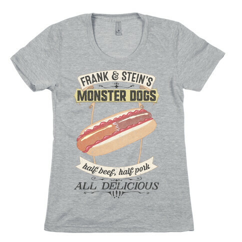 Frank & Stein's Monster Dogs Womens T-Shirt
