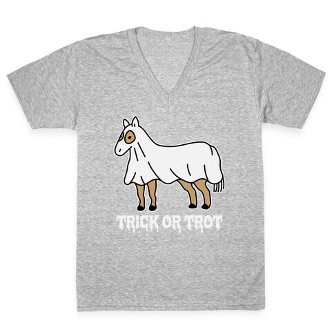 Trick Or Trot V-Neck Tee Shirt