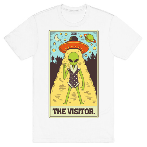 The Visitor Alien Tarot Card T-Shirt