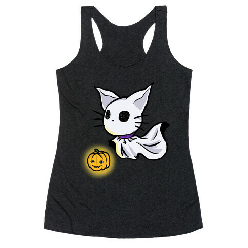 Ghost Cat Racerback Tank Top