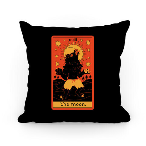 The Moon Werewolf Tarot Pillow