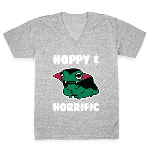 Hoppy & Horrific V-Neck Tee Shirt