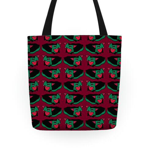 Fangy Frog Pattern Tote