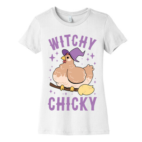 Witchy Chicky Womens T-Shirt