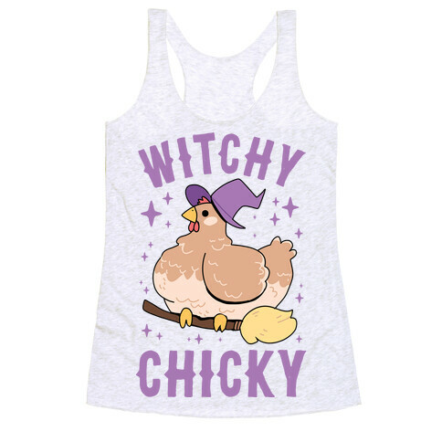 Witchy Chicky Racerback Tank Top