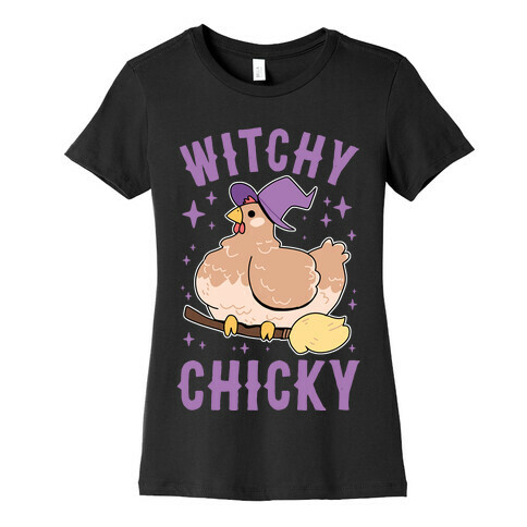 Witchy Chicky Womens T-Shirt