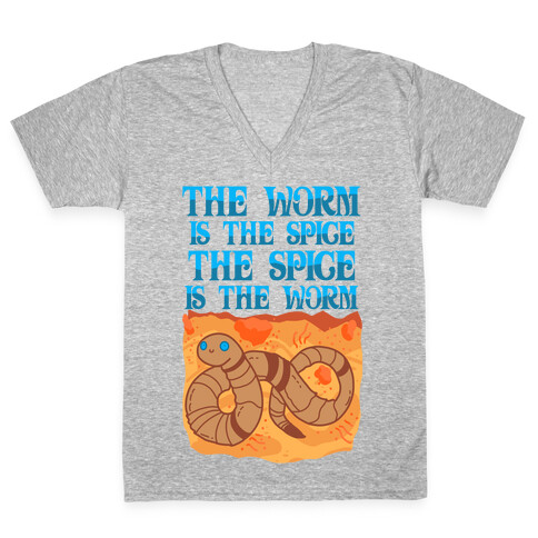The Worm Is the Spice, the Spice Is the Worm V-Neck Tee Shirt