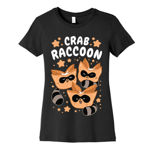 Crab Raccoon Womens T-Shirt