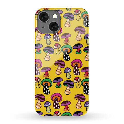 Funky Mushroom Pattern Phone Case