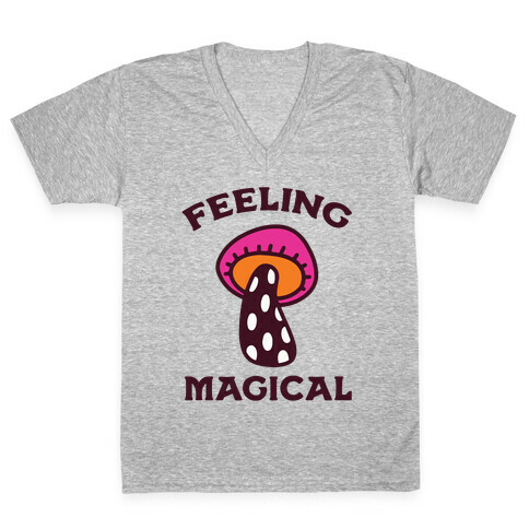 Feeling Magical (Mushroom) V-Neck Tee Shirt