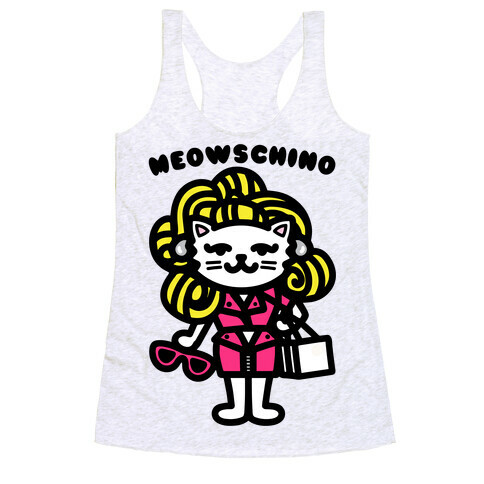 Meowschino Parody Racerback Tank Top