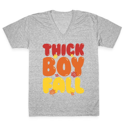 Thick Boy Fall V-Neck Tee Shirt