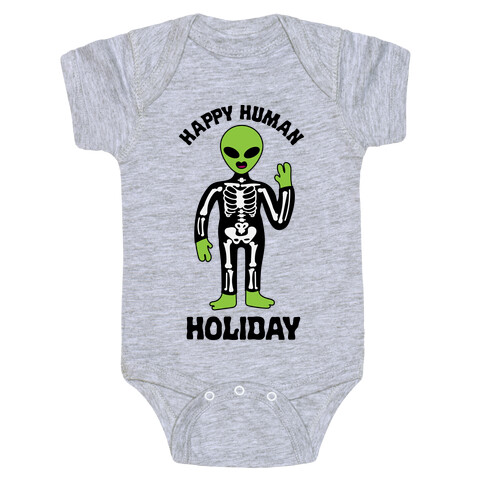 Happy Human Holiday Baby One-Piece