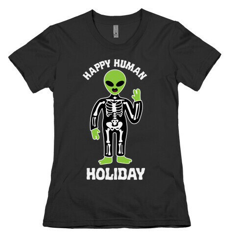 Happy Human Holiday Womens T-Shirt