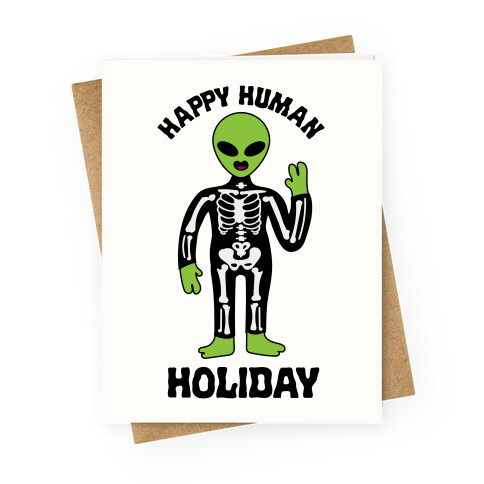 Happy Human Holiday Greeting Card