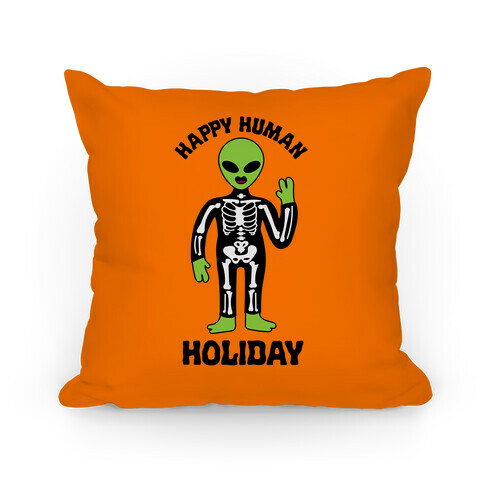 Happy Human Holiday Pillow