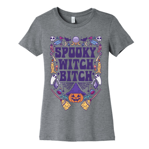 Spooky Witch Bitch Womens T-Shirt