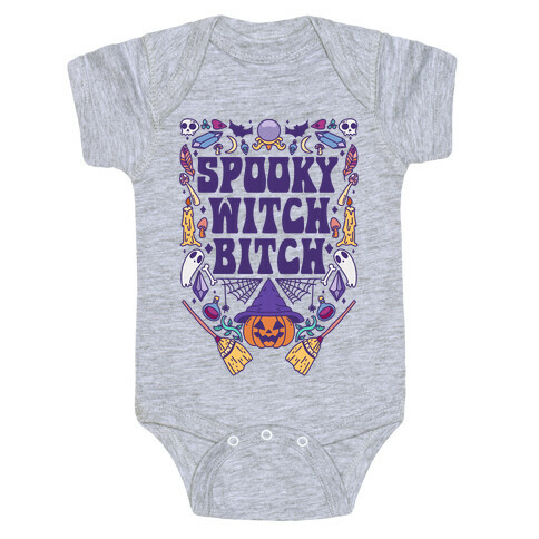 Spooky Witch Bitch Baby One-Piece