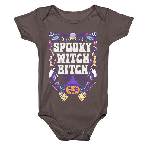 Spooky Witch Bitch Baby One-Piece