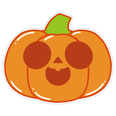 Kawaii Happy Pumpkin Die Cut Sticker