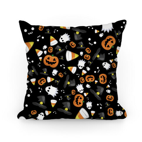 Spoopy Halloween Pattern Pillow