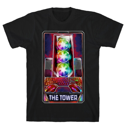 The Gaming Tower Tarot Card T-Shirt