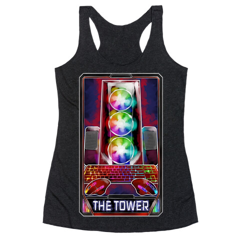 The Gaming Tower Tarot Card Racerback Tank Top