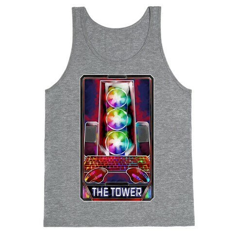 The Gaming Tower Tarot Card Tank Top