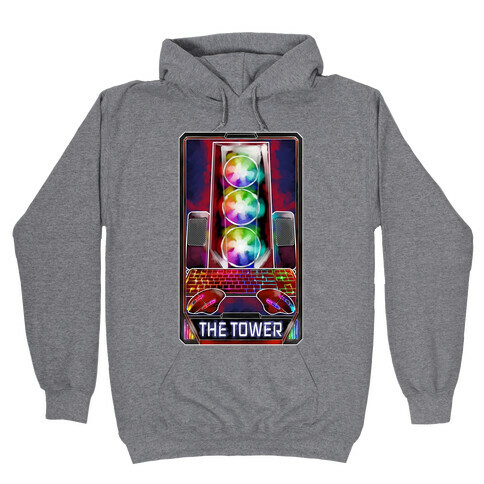 The Gaming Tower Tarot Card Hooded Sweatshirt