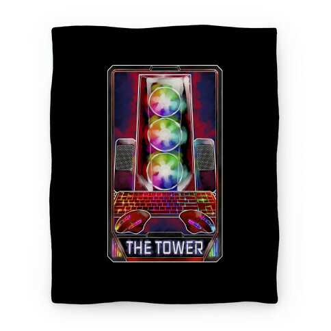 The Gaming Tower Tarot Card Blanket