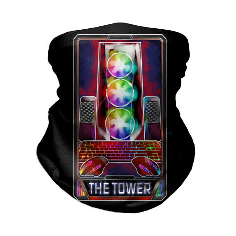The Gaming Tower Tarot Card Neck Gaiter