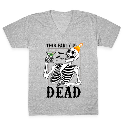 This Party Is Dead V-Neck Tee Shirt