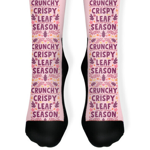 Crunchy Crispy Leaf Season Sock