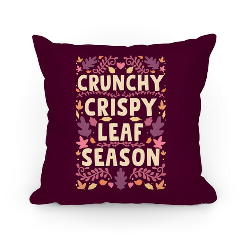 Crunchy Crispy Leaf Season Pillow