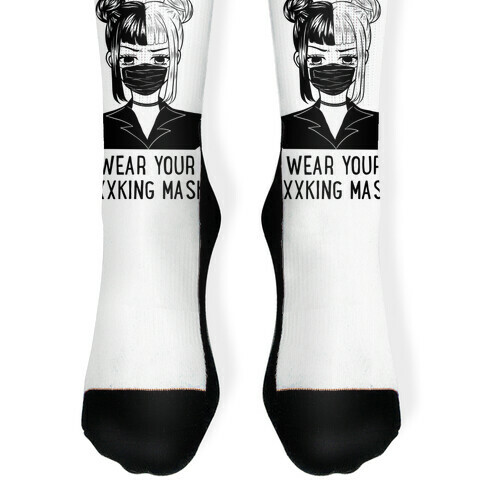 Wear Your Fxxking Mask Sock