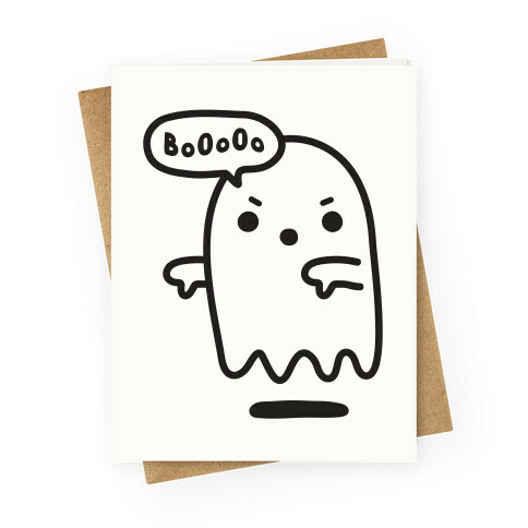 Disapproving Ghost Greeting Card