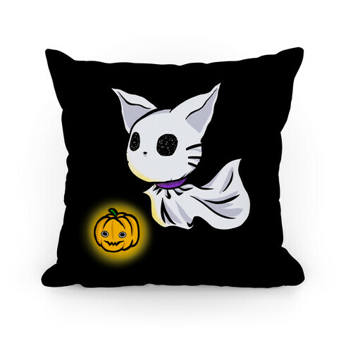 Ghost Cat Pillow