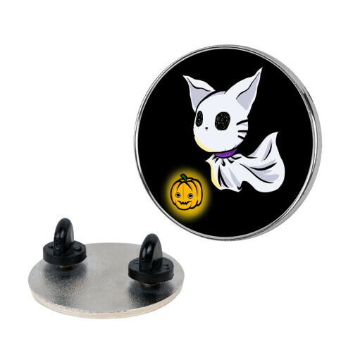 Ghost Cat Pin