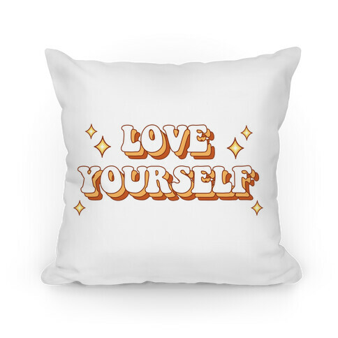 Love Yourself (groovy) Pillow