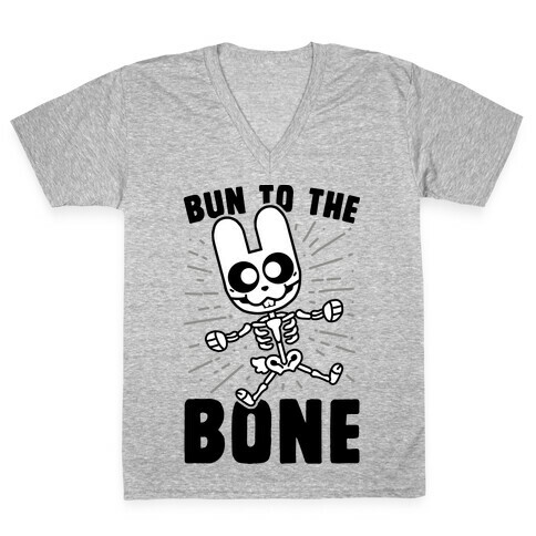 Bun To The Bone V-Neck Tee Shirt